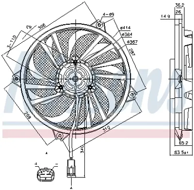 NISSENS 85789 Fan Radyatoru 1253A6