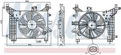 NISSENS 85891 Fan Motoru Davlumbazlı Duster 8200880555