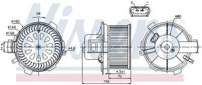 NISSENS 87045 Kalorıfer Motoru 6441L5