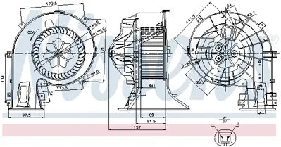 NISSENS 87049 Kalorıfer Motoru 9180016