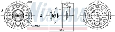 NISSENS 87058 Kalorıfer Motoru 96271363