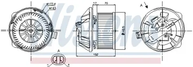 NISSENS 87065 Kalorıfer Motoru C5 I 12v Otomatık Klımalı 6441N7