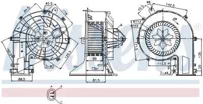 NISSENS 87078 Kalorıfer Motoru 9180222