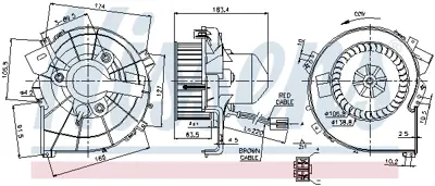 NISSENS 87080 Kalorıfer Motoru 24436989