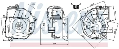 NISSENS 87084 Kalorıfer Motoru 90535114