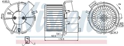 NISSENS 87092 Kalorıfer Motoru 6441P0