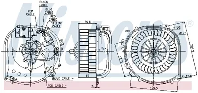 NISSENS 87100 Kalorıfer Motoru S-Class W140 93>98 C140 92>99 A1408301208