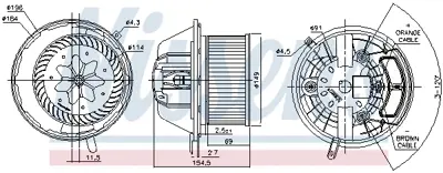 NISSENS 87112 Kalorıfer Motoru A-Class W169 04>12 B-Class W245 05>11 A1698200642