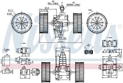 NISSENS 87117 Kalorıfer Motoru Bmw E60 E61 E63 E64 12v 6933910