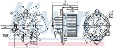 NISSENS 87130 Kalorıfer Motoru 95668814