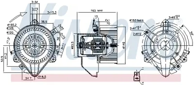 NISSENS 87131 Kalorıfer Motoru K46722956