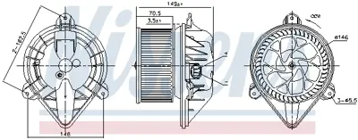 NISSENS 87174 Kalorıfer Motoru E165143