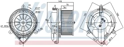 NISSENS 87175 Kalorıfer Motoru 6441A0