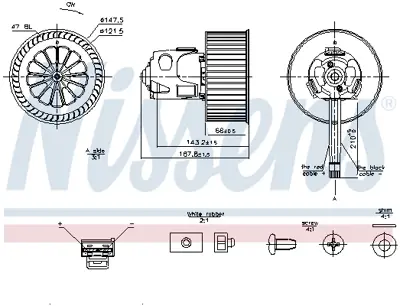 NISSENS 87240 Kalorıfer Motoru Bmw F07 F10 F11 F18 F12 F13 9242607