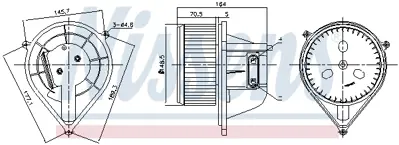 NISSENS 87241 Kalorıfer Motoru Ducato 2,0 2,3 2,8 02>11 (Klımalı) K46722992