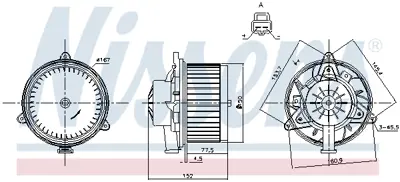 NISSENS 87248 Kalorıfer Motoru 1845712