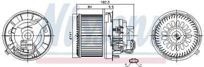 NISSENS 87261 Kalorıfer Motoru B000493380