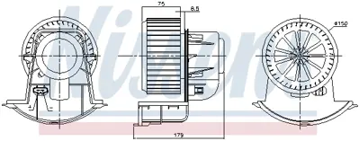 NISSENS 87271 Kalorıfer Motoru 7H5820021D