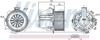 NISSENS 87281 Kalorıfer Motoru 6441AJ