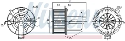 NISSENS 87293 Kalorıfer Motoru 6441CR