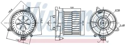 NISSENS 87311 Kalorıfer Motoru Fıesta V 01>08 Fusıon 01>12 1,4 16v / 1,4tdcı Fıgo 11 /> 2S6H18456AD