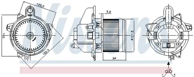 NISSENS 87359 Kalorıfer Motoru 272101005R