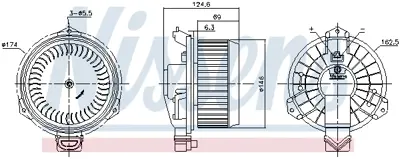 NISSENS 87365 Kalorıfer Motoru 8710352141