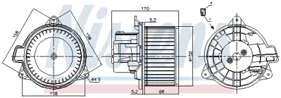 NISSENS 87392 Kalorıfer Motoru 77363824