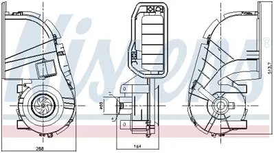 NISSENS 87394 Kalorıfer Motoru Clıo Iı Symbol I 97> 7701205899