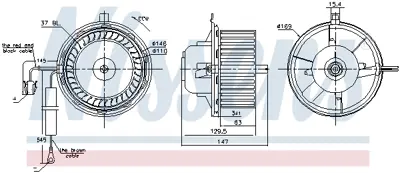 NISSENS 87404 Kalorıfer Motoru 1H1819021