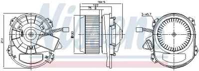 NISSENS 87430 Kalorıfer Motoru X156 13> W176 12>18 W246 11>18 C117 13>19 A2469064200