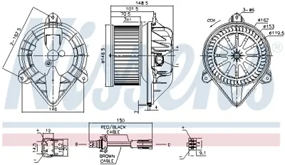 NISSENS 87432 Kalorıfer Motoru 7701206252