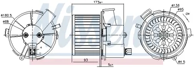 NISSENS 87482 Kalorıfer Motoru 6441T7