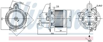 NISSENS 87502 Kalorıfer Motoru Dacıa Dokker Lodgy 272103931R