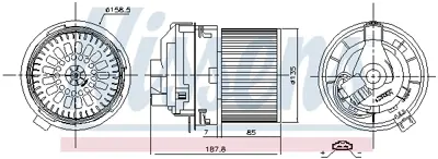 NISSENS 87508 Kalorıfer Motoru Logan Iı Logan Mcv Sandero 272100975R