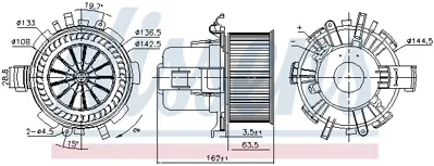 NISSENS 87763 Kalorıfer Motoru 7701057556 93181460