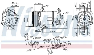 NISSENS 890056 Kompresor 50547718