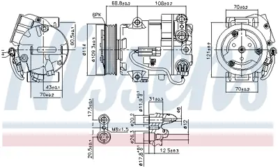 NISSENS 890058 Kompresor 95516236