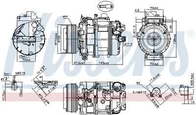 NISSENS 890073 Kompresor 64529180547