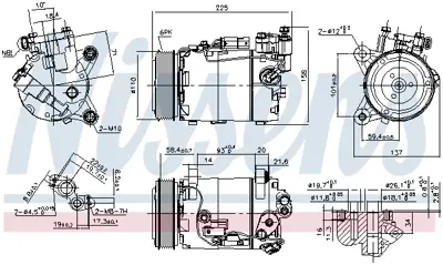 NISSENS 890098 Kompresor 9295050