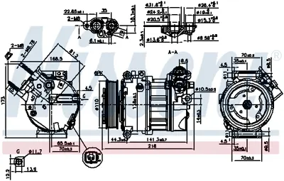 NISSENS 890123 Kompresor Klıma Sıstemı LR056364