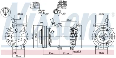 NISSENS 890176 Kompresor 977012K001