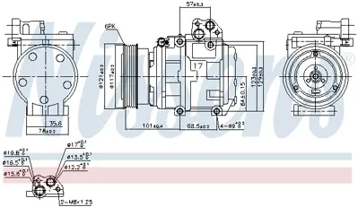 NISSENS 890234 Kompresor P300131700