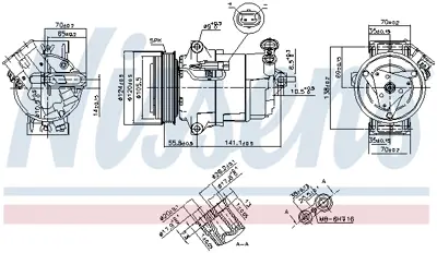 NISSENS 890262 Kompresor 93196862