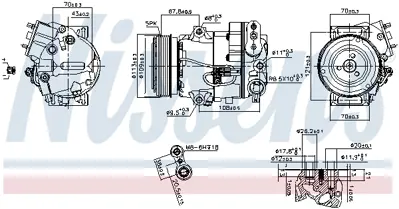 NISSENS 890266 Kompresor 95521424