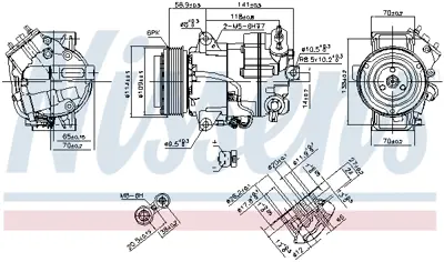 NISSENS 890267 Kompresor 95521420