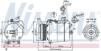 NISSENS 89034 Kompresor 8386451