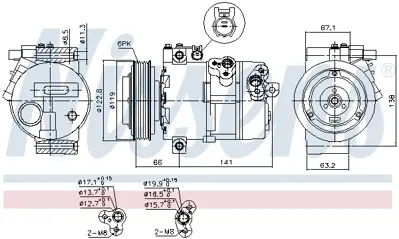 NISSENS 890394 Kompresor 977012P160