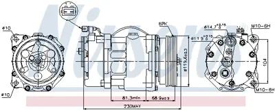 NISSENS 89040 Kompresor 95NW19D629CC