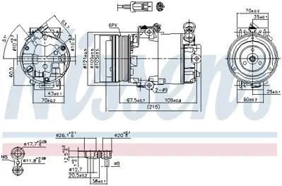 NISSENS 89042 Kompresor R1580046